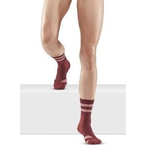 CEP - sosete compresie medii - hiking 80`s mid cut socks W - brown | rose - Img 4