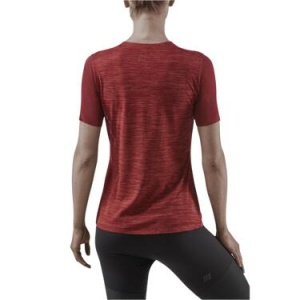 CEP - tricou tehnic - run shirt short sleeve W - dark red - Img 2