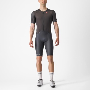 Combinezon cu maneca scurta Castelli Sanremo BTW Speed Negru