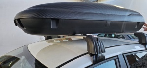 Cutie portbagaj Carbon Look 400L, Neagra, 169X79X37 - Img 19