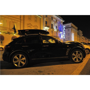 Cutie portbagaj Menabo Mania 460 DUO ABS Black, 195x79x36cm - Img 7