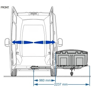Cutie portbagaj pe carligul de remorcare Towbox Camper V3 Urban - model lung (pentru usi si hayoane de pana la 1910 mm) - Img 5