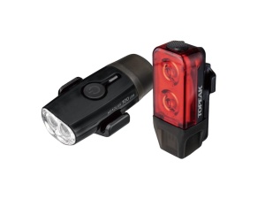 Faruri Set Topeak PowerLux Combo TMS098, Fata HeadLux 100Usb, Spate TailLux 25 Usb - Negru-Rosu - Img 2