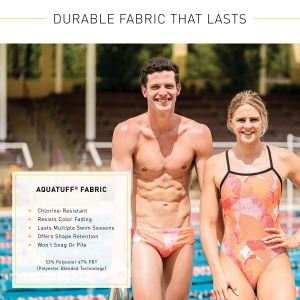 Finis - costum de baie intreg - Openback Solid Color - albastru intens afine - Img 10