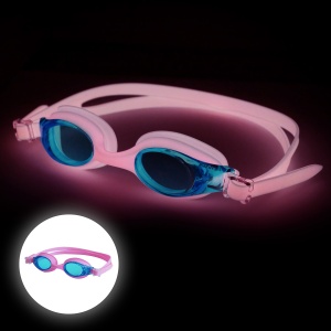 Finis - ochelari inot vizibilitate sporita pentru copii FlowGlows (Glow in the dark) Goggles - roz - Img 1