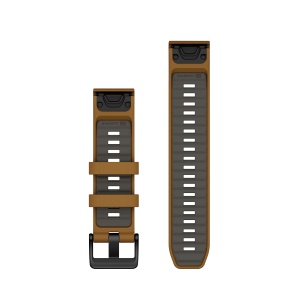 Garmin curea silicon QuickFit 22 - crem Autum | Pebble gray Silicone - Img 2