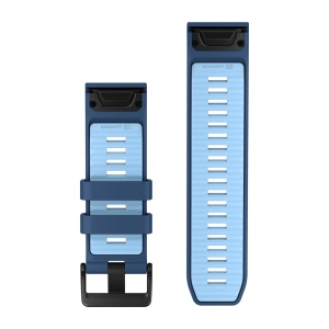 Garmin - curea silicon - QuickFit 26 watch band - Tidal Blue I Ice Blue - Img 2
