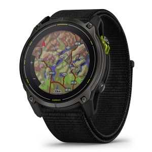 Garmin Enduro 3 - ceas ultra multisport cu GPS - ramă gri din titanium DLC si curea textilă neagră - Img 3