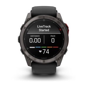 Garmin fenix 8 Pro – 51 mm, MicroLED | Sapphire, Titan DLC gri carbon cu curea din silicon neagră/Pebble Grey - Img 8