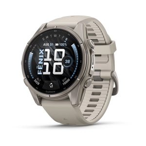 Garmin Fenix 9 AMOLED - 43 mm Titan Fog Gray - Smartwatch Multisport Premium cu AMOLED