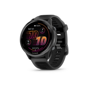 Garmin Forerunner 570 - 47mm - ceas multisport cu GPS si AMOLED - negru Slate Gray Aluminium with Translucent Black | Black Band - Img 4