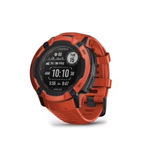 Garmin Instinct 2X Solar - smartwatch robust cu GPS - Rosu - Img 2