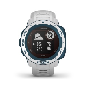 Garmin - Instinct Solar Surf edition - Cloudbreak - ceas inteligent cu GPS cu functii avansate pentru sport si incarcare solara - Img 3