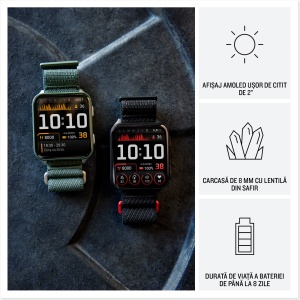 Garmin - Venu X1 - smartwatch cu GPS și AMOLED - Negru cu spate din titan argintiu și curea din nailon ComfortFit neagră - Img 11