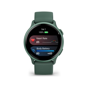 Garmin - vivoactive 6 smartwatch cu GPS și AMOLED - ramă și carcasă verde Jasper - bratara din silicon verde Jasper - Img 7
