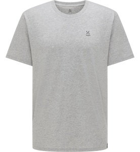 Haglofs - Tricou casual bumbac barbati Camp Tee - gri solid melaj - Img 3