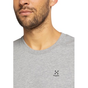 Haglofs - Tricou casual bumbac barbati Camp Tee - gri solid melaj - Img 5