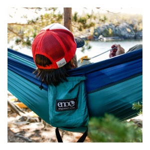 Hamac Unisex ENO SingleNest Hammock Aquamarine - Img 4