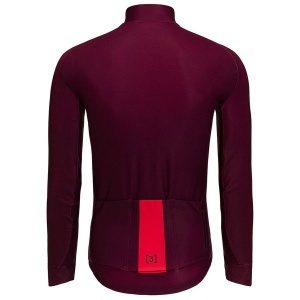 Hiru - tricou ciclism barbati maneca lunga Advanced Thermal LS Jersey - visiniu granat - Img 2