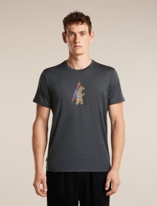 Icebreaker - tricou - 150 Tech Lite SS Tee Bear T - Obsidian - XL