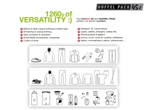 Instinct - rucsac All Terrain Duffel Pack, 45L - negru - Img 14