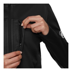 Jacheta Softshell Femei Mammut Ultimate VIII So Hooded Black - Img 6