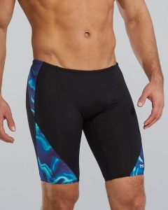 Jammer înot TYR Durafast Elite Waveform - albastru/verde | rezistent clor - Img 4