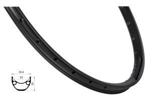 Janta Force XC DISC 584x23, 32H, negru