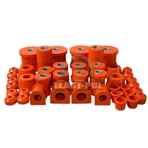 Kit bucse Mitsubishi Pajero 2 (1991-2000) Poliuretan 65mm Portocalii 75 ShA Elast-Pol