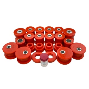 Kit bucse Nissan Patrol Y61 3.0 GU3 Excentrice Poliuretan Portocalii 75 ShA Elast-Pol