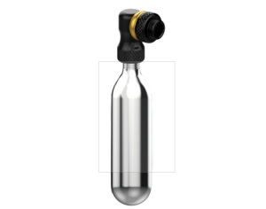 Lezyne - mini pompa CO2 - Pump Twin Speed Drive CNC cu cartus 25g - argintiu