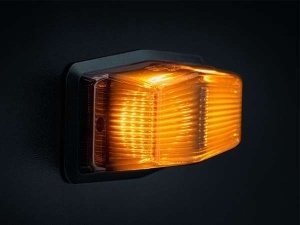 Lumină de poziție și avertizare LED dublă Black Bullet, 10W, 125x52x32 mm, 10-32V, alb/chihlimbar, Strands - Img 4
