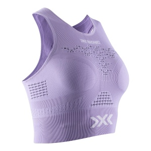 Maiou Femei X-Bionic Energizer 4.0 Fitness Crop Wmn Bright Lavender/White