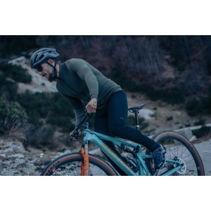 Northwave - bluza ciclism pentru barbati maneca lunga Trip Knit - verde army negru - Img 8