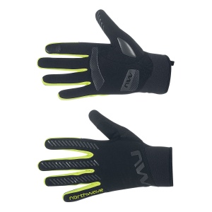 Northwave manusi lungi calduroase - Active Gel - negru-galben-fluo