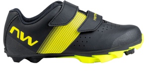 Northwave - pantofi ciclism copii MTB XC - Hammer Junior - negru I fluo galben - Img 1
