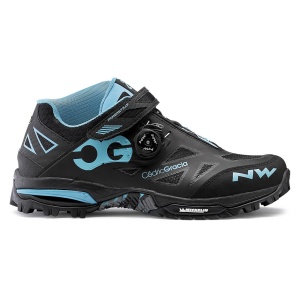 Northwave - pantofi ciclism MTB AM Enduro Mid - negru alb albastru aqua - Img 1