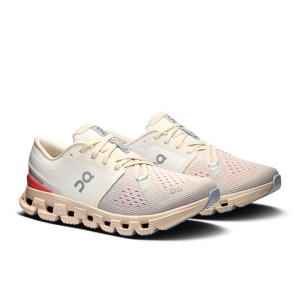 On - pantofi alergare - Cloud X 4 W - crem | roz - Img 6