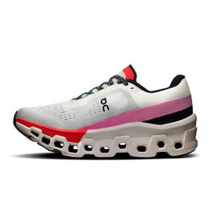 On - pantofi alergare - Cloudmonster 2 W - Ivory | Red - Img 5