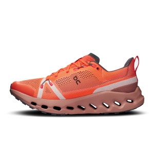 On - pantofi alergare trail - Cloudsurfer Trail - portocaliu roz Flame | Dustrose - Img 4