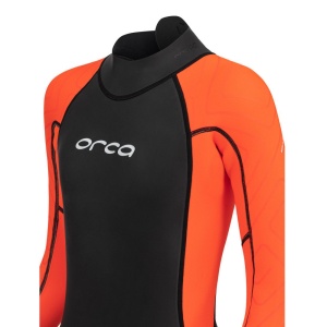 Orca - costum neopren ape deschise pentru copii vizibilitate sporita OpenWater Vitalis Hi Vis Squad junior wetsuit - black orange - Img 5