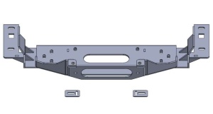 Pachet troliu Premium Dual Speed Ford Ranger Raptor (2023+) 2.0 Diesel: troliu EMD Winch Dual Speed 13000 lbs, suport troliu dedicat și kit accesorii troliu - Img 3