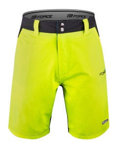 Pantaloni Force Blade MTB cu sub-pantaloni cu bazon Negru/Fluo