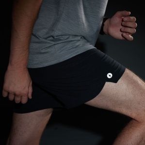 Pantaloni scurți sport Smartwool Active Lined 5" - negru | Merino reciclat - Img 4