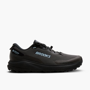 Pantofi alergare trail Brooks Divide 6 GTX bărbați - negru cu bleu