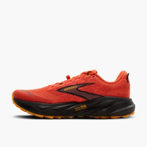 Pantofi alergare trail Brooks Range bărbați - roșu-portocaliu cu negru - Img 4