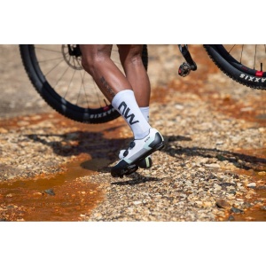 Pantofi ciclism MTB XC Northwave Extreme XT - gri/verde salvie | talpă carbon - Img 13