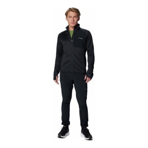 Polar Barbati Columbia Triple Canyon™ Grid Fleece II Full Zip Black - Img 7
