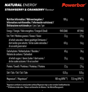 Powerbar Natural Energy - Cereal Bar - Strawberry 40 gr - Img 3
