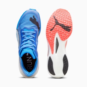 Puma - pantofi alergare pentru barbati Deviate Nitro Elite 2 - roz portocaliu orhidee albastru ultra alb - Img 2